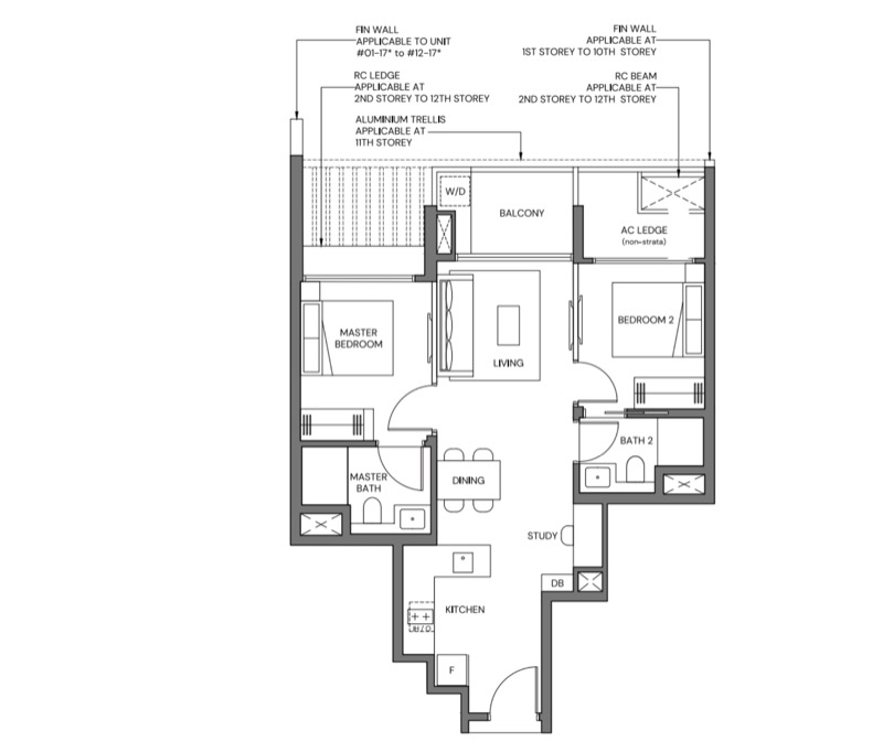 Canberra Crescent 2 Bedroom Premium Floor Plan